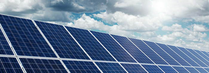 Solar panels for clean tech and energy financing